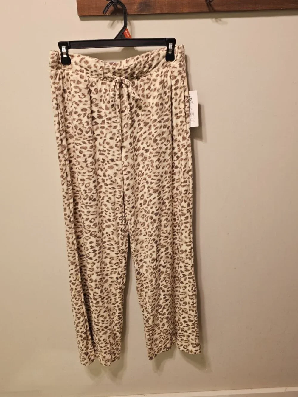 Joyspun Velour Pajama Lounge Pants, Size Medium